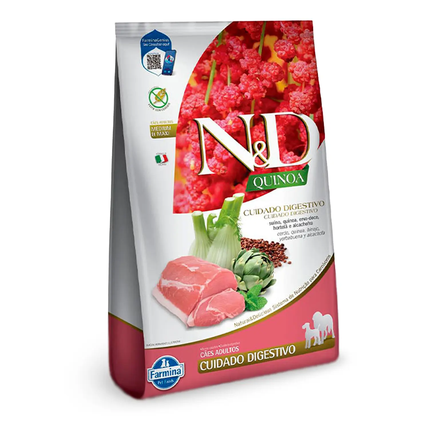 Racao N-D Quinoa Cuidado Digestivo Caes 10.1kg